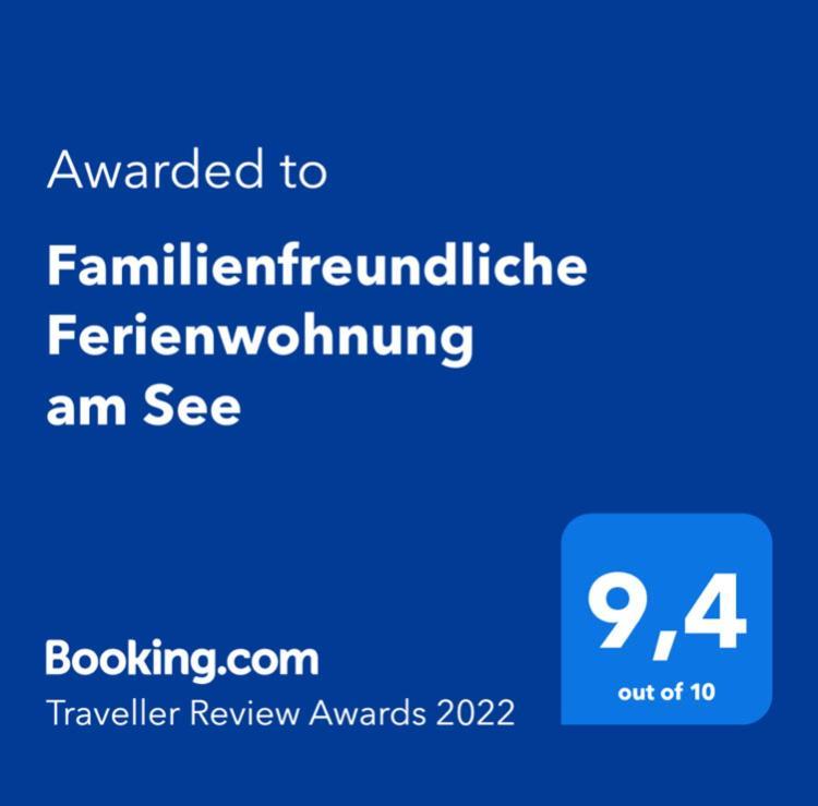 Familienfreundliche Ferienwohnung Am See Sömmerda Екстериор снимка